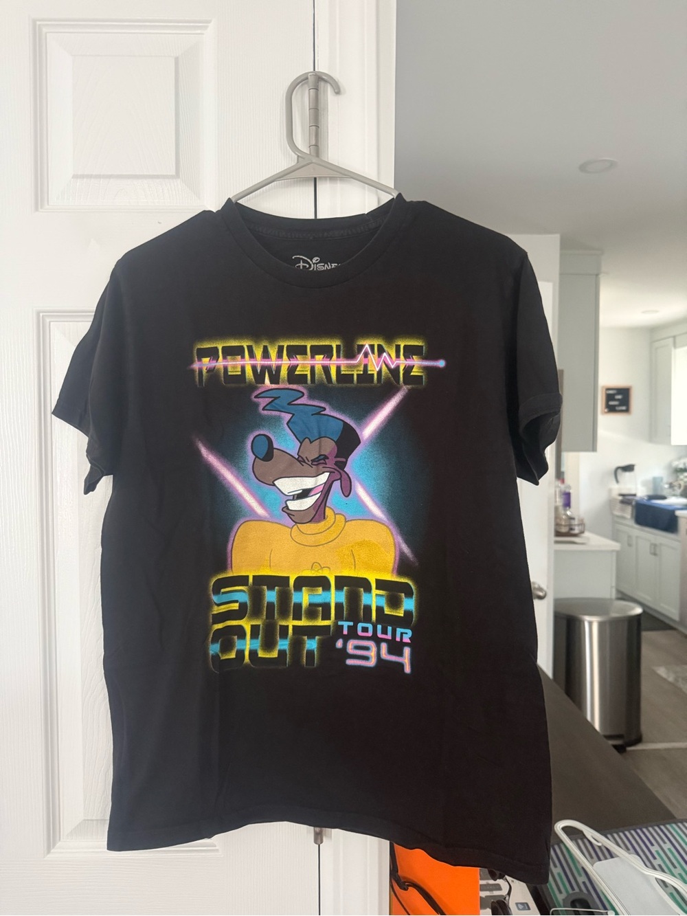 Disney 'Powerline Stand Out Tour '94' Graphic Tee - Black with Neon Print